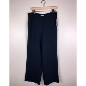 NWT Adrienne Vittadini Navy Wide Leg Pants Size 8